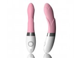 Розовый вибратор украшенный лепестками Iris Pink