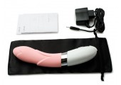 Розовый вибратор украшенный лепестками Iris Pink