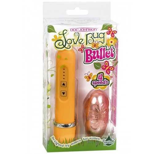 Персиковый вибростимулятор LOVE BUG BULLET
