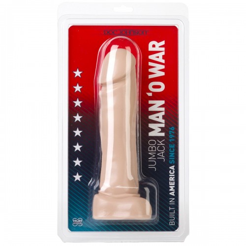 Телесный дилдо JUMBO JACK MAN - 25 см.