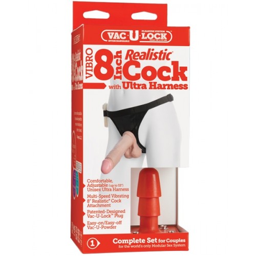 Полный набор системы Vac-U-Lock с трусиками HARNESS и вибрацией - 20,5 см.