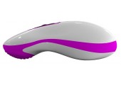 Бело-розовый вибростимулятор Mouse 