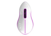 Бело-розовый вибростимулятор Mouse 