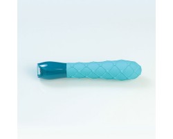 Шикарный голубой вибромассажер Ceres Lace Texture - Blue