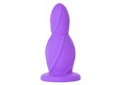 Фиолетовая анальная втулка Medium Buttplug среднего размера - 10,5 см.