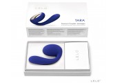 Синий вибромассажер для пар Tara Midnight Blue