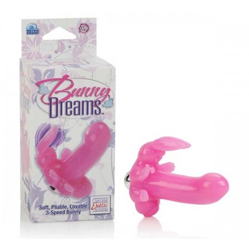 Розовый стимулятор клитора с вибрацией Bunny Dreams