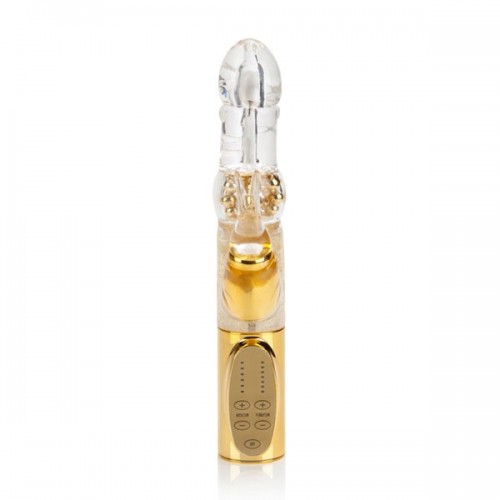 Золотой вибромассажер Platinum Jack Rabbit