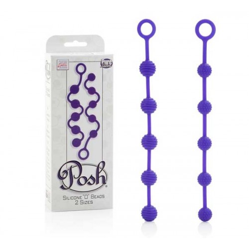 Набор фиолетовых анальных цепочек Posh Silicone “O” Beads