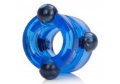 Голубое двойное эрекционное кольцо с магнитами Magnetic Power Ring