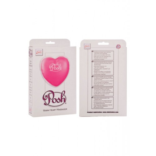 Согревающий массажер в форме сердца  POSH WARMING HEART MASSAGR розовый