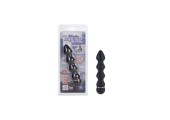 Анальная елочка 10-Function Tapered Anal Trainer рефленый с вибрацией черный