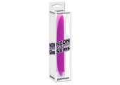 Фиолетовый вибратор Neon Slim из супер-мягкого материала