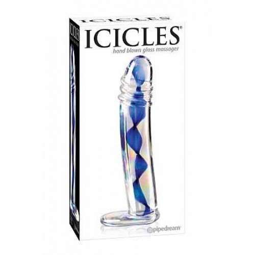 Стеклянный фаллоимитатор ICICLES № 9