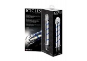 Стеклянный вибростимулятор ICICLES № 20 - 17,8 см.