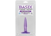 Анальная пробка фиолетовая BASIX - 11,4 см.
