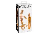 Стеклянный анальный вибратор ICICLES № 15 - 17,1 см