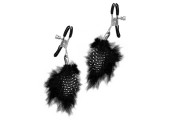 Зажимы на соски FEATHER NIPPLE CLAMPS с украшением из перышек
