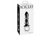 Стеклянный анальный стимулятор ICICLES №37 - 16 см.