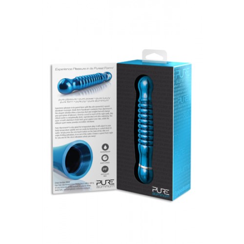Алюминиевый вибратор BLUE MEDIUM