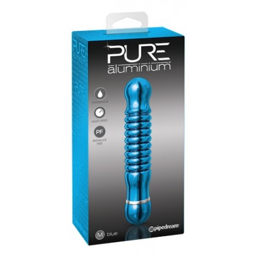 Алюминиевый вибратор BLUE MEDIUM