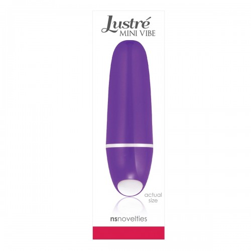 Фиолетовый миниатюрный вибратор LUSTRE