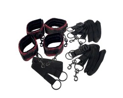 Атласный комплект бондажа Scandal Bed Restraint