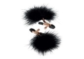Золотистые зажимы для сосков с пухом Entice Feather Nipplettes