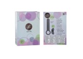 Серый мини-вибратор с кольцом Lust by JOPEN - 12,75 см.