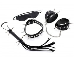 Чёрный набор для бондажа Rock Hard Bondage Kit
