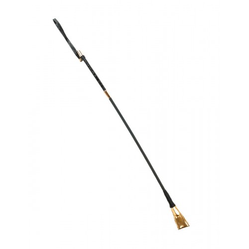 Чёрный с золотом стек Riding Crop