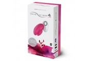 Розовый вибромассажёр для двоих We-Vibe 4 Plus на радиоуправлении