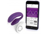 Фиолетовый вибромассажёр для двоих We-Vibe 4 Plus на радиоуправлении