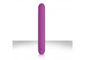 Плоский фиолетовый вибромассажер Serenity Purple USB из силикона - 20,3 см.