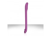 Плоский фиолетовый вибромассажер Serenity Purple USB из силикона - 20,3 см.