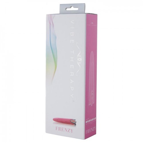 Чёрный вибратор VIBE THERAPY FRENZY из силикона - 18 см.