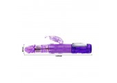 Фиолетовый вибратор хай-тек Butterfly Prince - 24 см.