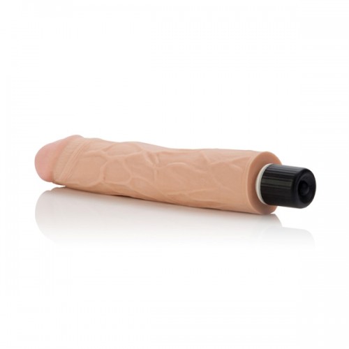 Реалистичный телесный вибратор Ez Bend Stud - 24 см.