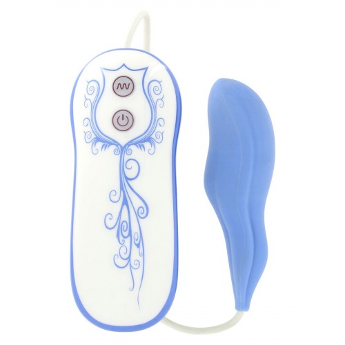 Голубой силиконовый стимулятор VIBE THERAPY DISCERNER 