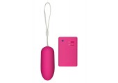 Розовое виброяйцо с дистанционным управлением Funky Remote Egg - 7,5 см.