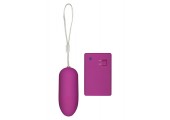 Лиловое вибройяцо с дистанционным управлением Funky Remote Egg - 7,5 см.