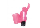 Розовый вибростимулятор на палец Rabbit Finger Sleeve 