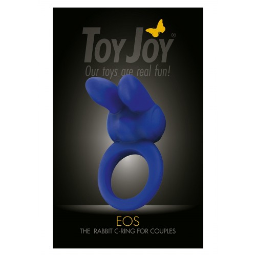 Синее эрекционное кольцо EOS THE RABBIT C-RING 