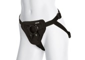 Трусики Luxe Harness Black с насадкой