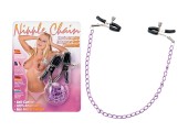 Фиолетовая цепочка на соски Nipple Chain