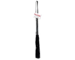 Чёрная плетка Designer Flogger - 41 см.