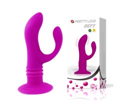 Анальный вибратор с отростком Pretty Love Twist - 12 см.