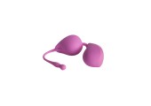 Розовые вагинальные шарики со смещённым центром тяжести VIBE THERAPY TERAH