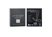 Серый анальный вибромассажер EMBRACE BEADED PROBE GREY