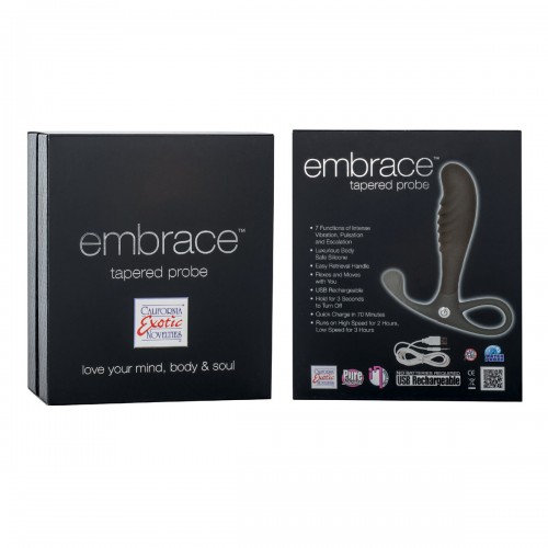 Анальный вибромассажер EMBRACE TAPERED PROBE GREY